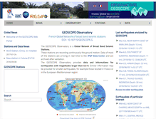 Tablet Screenshot of geoscope.ipgp.fr